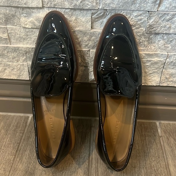 Everlane Black Patent Loafers size 9 1/2 - Picture 6 of 12